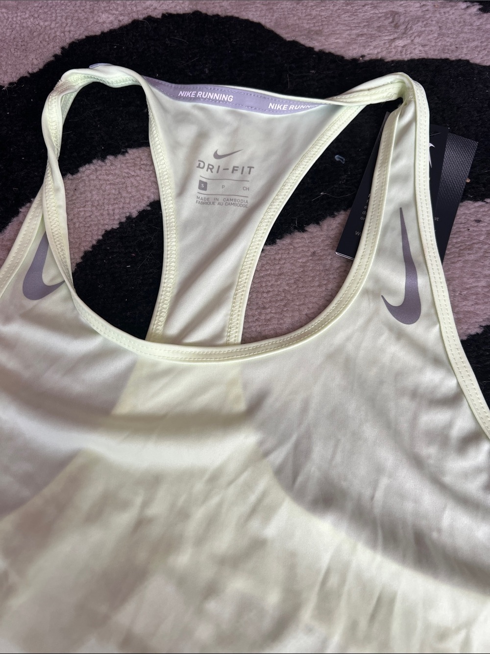 Nike Neon Green Athletic Running Tank - Picture 7 of 7
